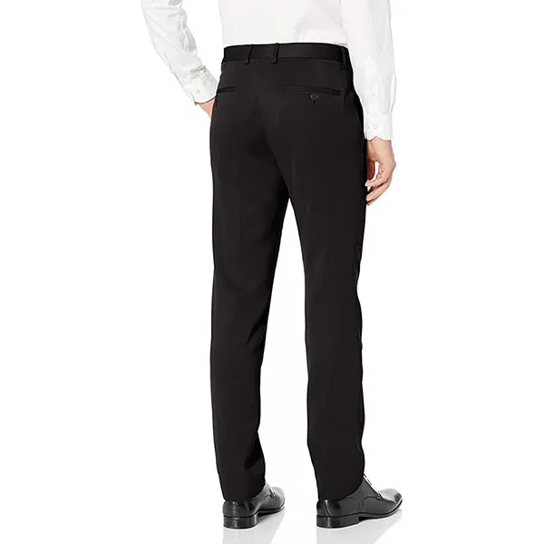 Quần Tây Nam Kenneth Cole Reaction Stretch Urban Heather Slim Fit Flat Front Dress Pant Màu Đen - Thời trang - Vua Hàng Hiệu
