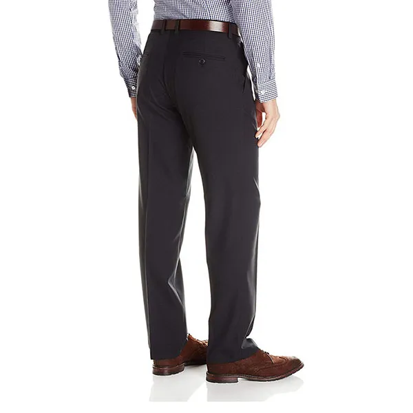 Quần Tây Nam Kenneth Cole Reaction Stretch Modern-Fit Flat-Front Pant Màu Đen - 3