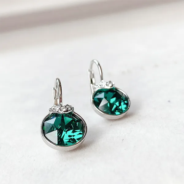 Khuyên Tai Swarovski Women's Green Bella Crystal Drop Earrings