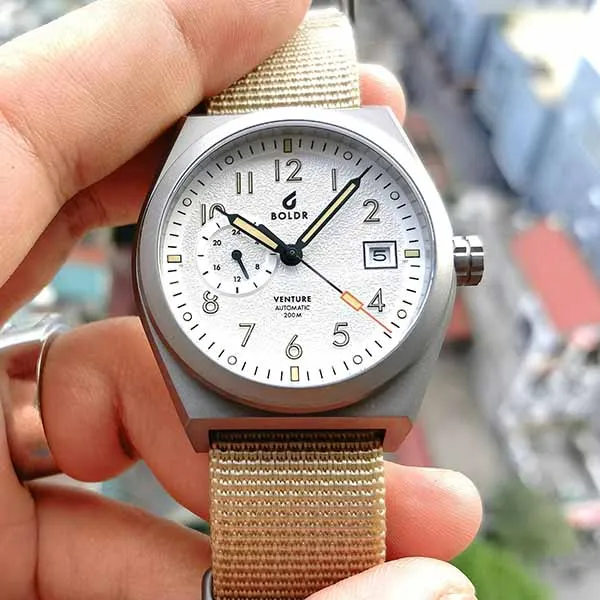 Đồng Hồ Nam Boldr Venture Wayfarer-Khaki Màu Be Trắng - Đồng hồ - Vua Hàng Hiệu