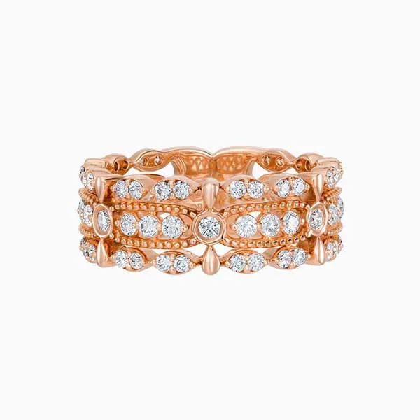Nhẫn Lộc Phúc Fine Jewelry K1B.DBC0021R Vàng Hồng Đính Kim Cương - Trang sức - Vua Hàng Hiệu