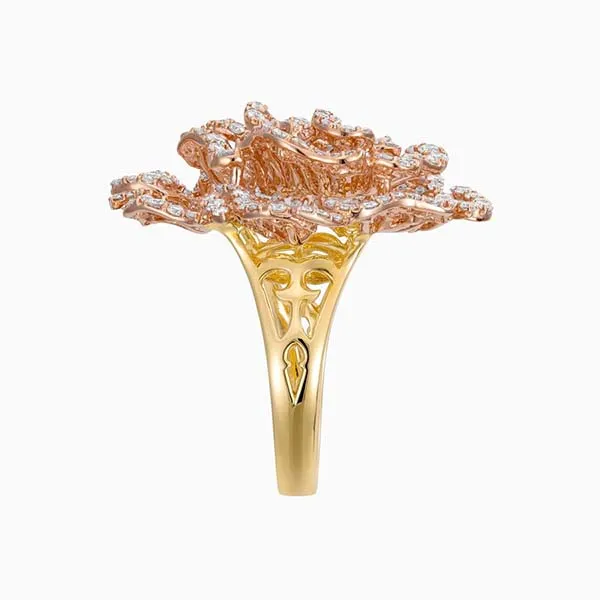 Nhẫn Lộc Phúc Fine Jewelry K4B.QFS0382AR Vàng Đính Kim Cương - Trang sức - Vua Hàng Hiệu