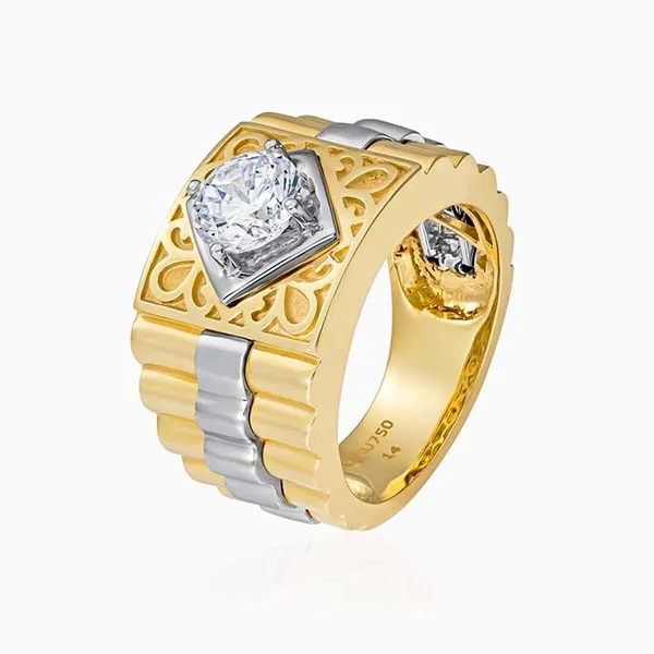 Nhẫn Lộc Phúc Fine Jewelry M1B.G1035DR Vàng Đính Kim Cương