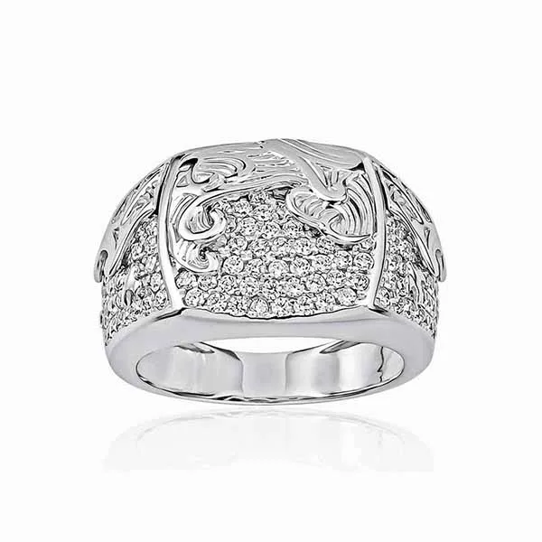 Nhẫn Lộc Phúc Fine Jewelry M1B.G1133R Vàng Trắng Đính Kim Cương - Trang sức - Vua Hàng Hiệu