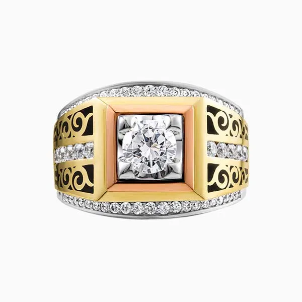 Nhẫn Lộc Phúc Fine Jewelry M1B.LPMR0002R Vàng Đính Kim Cương