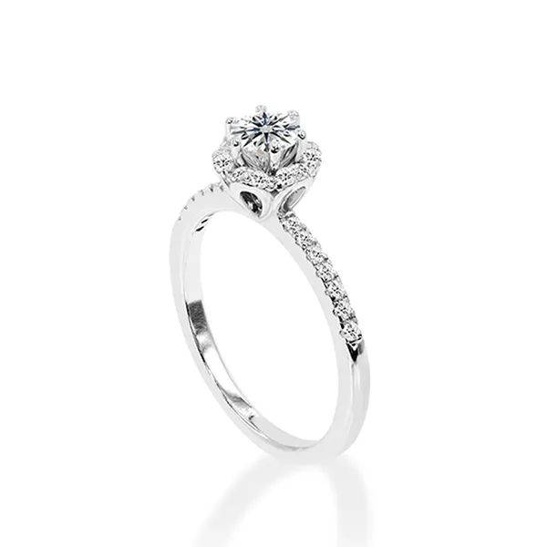 Nhẫn Cầu Hôn Jemmia Diamond Moissanite 14K NCH2020110671 Vàng Trắng (Giá Chưa Bao Gồm Đá Chủ) - Trang sức - Vua Hàng Hiệu