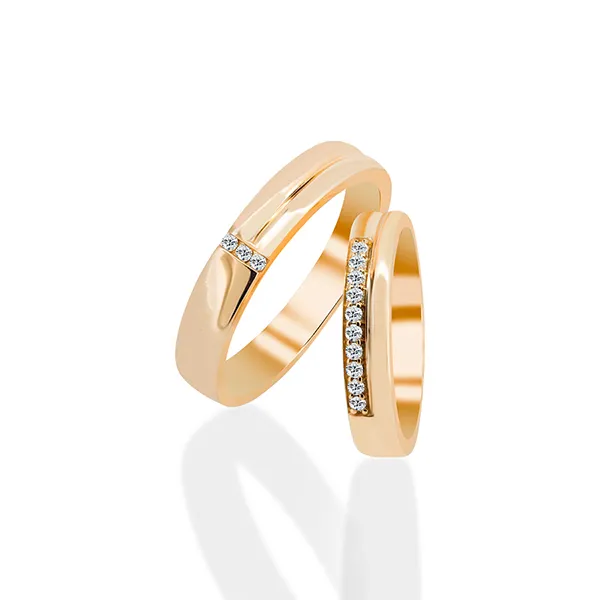 Nhẫn Cưới Kim Cương Jemmia Diamond 18K NC2021092316 Màu Vàng (Giá Chưa Bao Gồm Đá Chủ) - Trang sức - Vua Hàng Hiệu