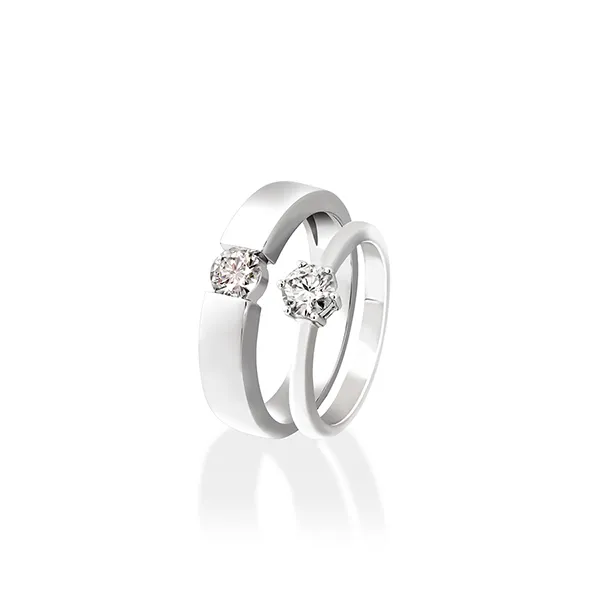 Nhẫn Cưới Jemmia Diamond Moissanite 14K NC2020080010 Màu Trắng (Giá Chưa Bao Gồm Đá Chủ) - Trang sức - Vua Hàng Hiệu