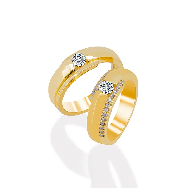 Nhẫn Cưới Jemmia Diamond Moissanite 14K NC2020080272 Màu Vàng (Giá Chưa Bao Gồm Đá Chủ) - Trang sức - Vua Hàng Hiệu
