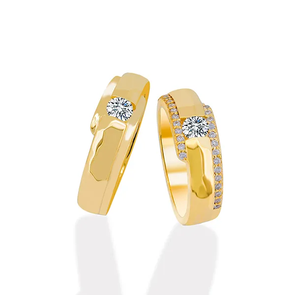 Nhẫn Cưới Jemmia Diamond Moissanite 14K NC2020080272 Màu Vàng (Giá Chưa Bao Gồm Đá Chủ) - Trang sức - Vua Hàng Hiệu