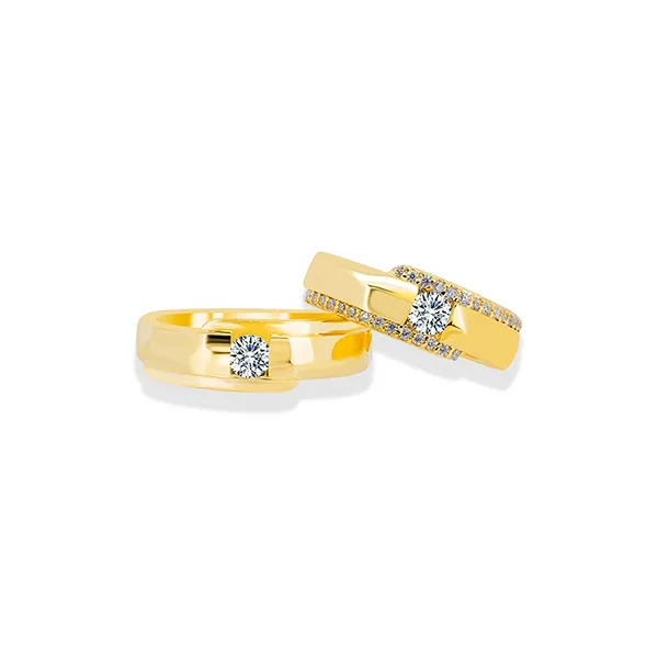 Nhẫn Cưới Jemmia Diamond Moissanite 14K NC2020080272 Màu Vàng (Giá Chưa Bao Gồm Đá Chủ) - Trang sức - Vua Hàng Hiệu