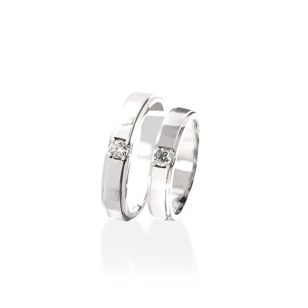 Nhẫn Cưới Jemmia Diamond Moissanite 14K NC2020100485 Màu Trắng (Giá Chưa Bao Gồm Đá Chủ) - Trang sức - Vua Hàng Hiệu