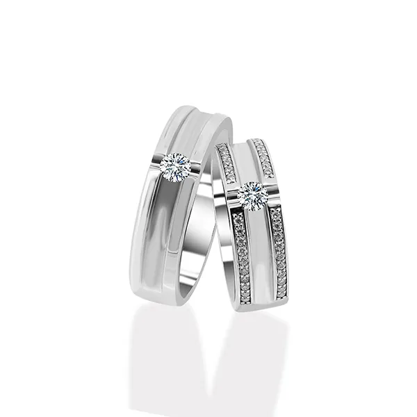 Nhẫn Cưới Jemmia Diamond Moissanite 14K NC2020100487 Màu Trắng (Giá Chưa Bao Gồm Đá Chủ) - Trang sức - Vua Hàng Hiệu