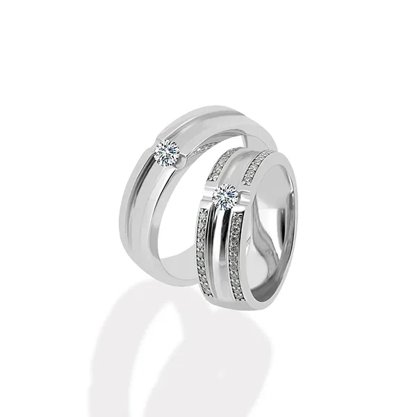 Nhẫn Cưới Jemmia Diamond Moissanite 14K NC2020100487 Màu Trắng (Giá Chưa Bao Gồm Đá Chủ) - Trang sức - Vua Hàng Hiệu