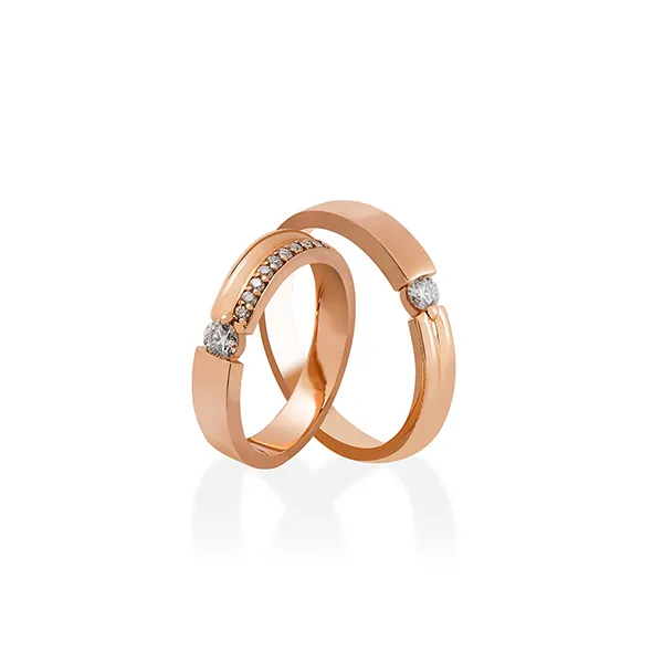 Nhẫn Cưới Jemmia Diamond Moissanite 14K NC2020100491 Vàng Hồng (Giá Chưa Bao Gồm Đá Chủ) - Trang sức - Vua Hàng Hiệu