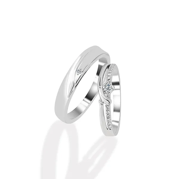 Nhẫn Cưới Jemmia Diamond Moissanite 14K NC2021040906 Màu Trắng (Giá Chưa Bao Gồm Đá Chủ) - Trang sức - Vua Hàng Hiệu