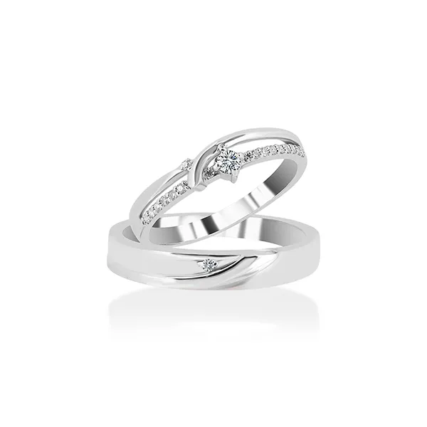 Nhẫn Cưới Jemmia Diamond Moissanite 14K NC2021040906 Màu Trắng (Giá Chưa Bao Gồm Đá Chủ) - Trang sức - Vua Hàng Hiệu
