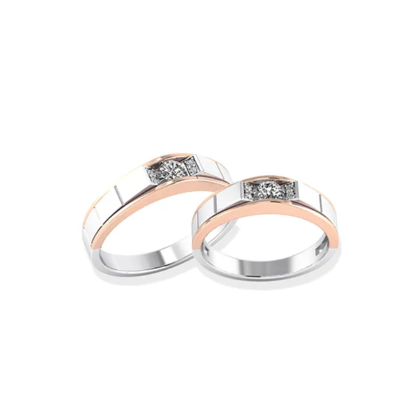 Nhẫn Cưới Kim Cương Jemmia Diamond 18K NC2021061965 Màu Trắng (Giá Chưa Bao Gồm Đá Chủ) - Trang sức - Vua Hàng Hiệu