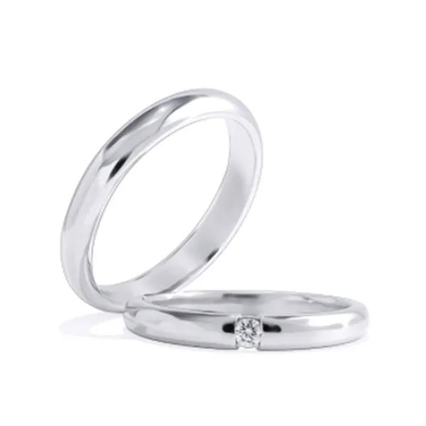 Nhẫn Cưới Kim Cương Phú Quý NK347833 Vàng Trắng - Trang sức - Vua Hàng Hiệu