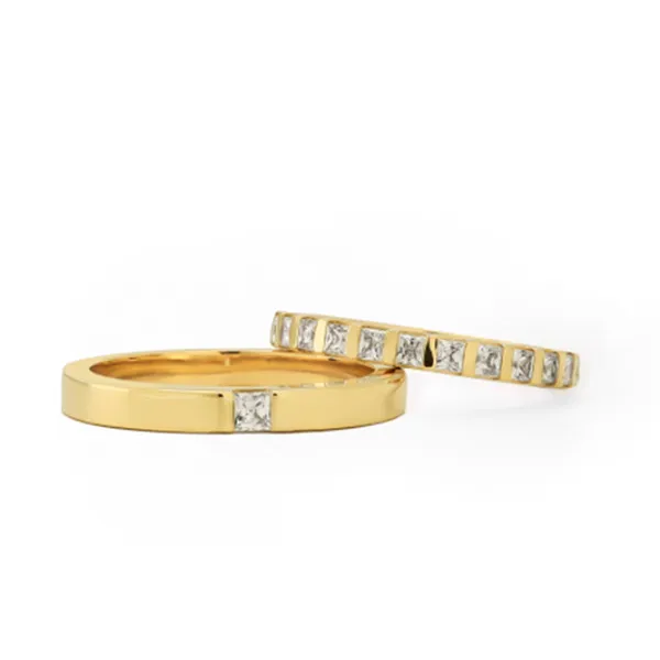 Nhẫn Cưới Phú Quý WD015750 Vàng Gold - Trang sức - Vua Hàng Hiệu