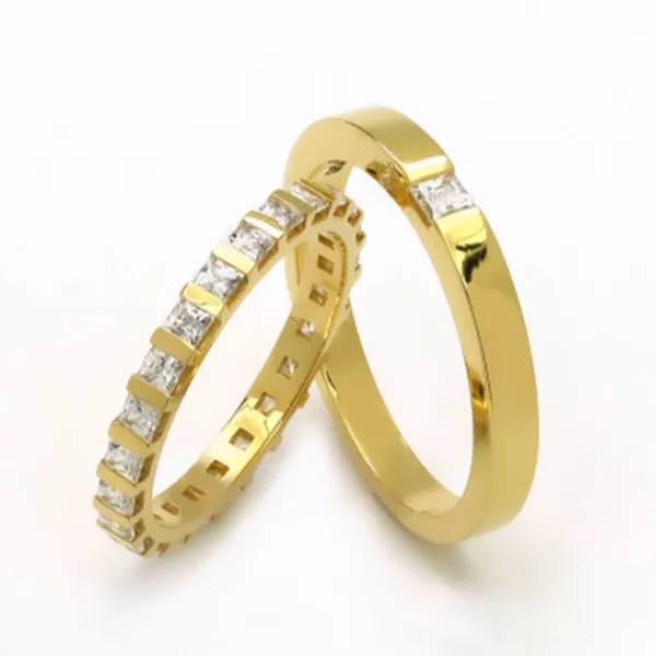 Nhẫn Cưới Phú Quý WD015750 Vàng Gold - Trang sức - Vua Hàng Hiệu