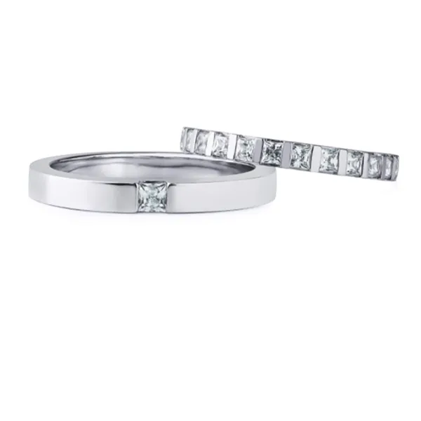 Nhẫn Cưới Phú Quý WD015750 Vàng Trắng - Trang sức - Vua Hàng Hiệu