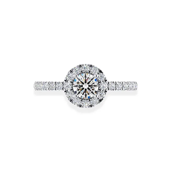 Nhẫn Kim Cương Jemmia Diamond Nữ 18K VNF2021122428 Vàng Trắng (Giá Chưa Bao Gồm Đá Chủ)