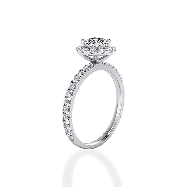 Nhẫn Kim Cương Jemmia Diamond Nữ 18K VNF2021122428 Vàng Trắng (Giá Chưa Bao Gồm Đá Chủ)