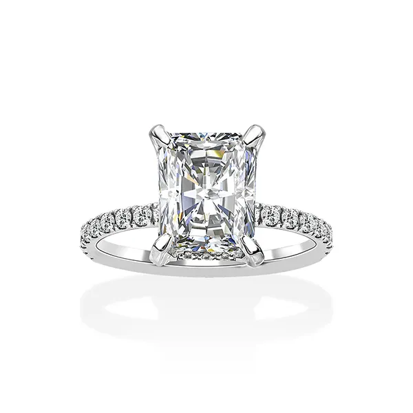 Nhẫn Nữ Jemmia Diamond Moissanite 14K NF2020080260 Vàng Trắng (Giá Chưa Bao Gồm Đá Chủ) - Trang sức - Vua Hàng Hiệu