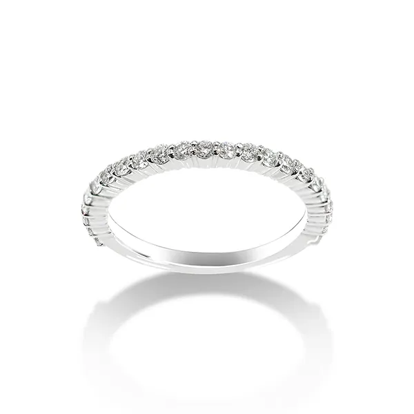 Nhẫn Jemmia Diamond Nữ 18K NF2020110626 Vàng Trắng Đính Kim Cương (Giá Chưa Bao Gồm Đá Chủ) - Trang sức - Vua Hàng Hiệu
