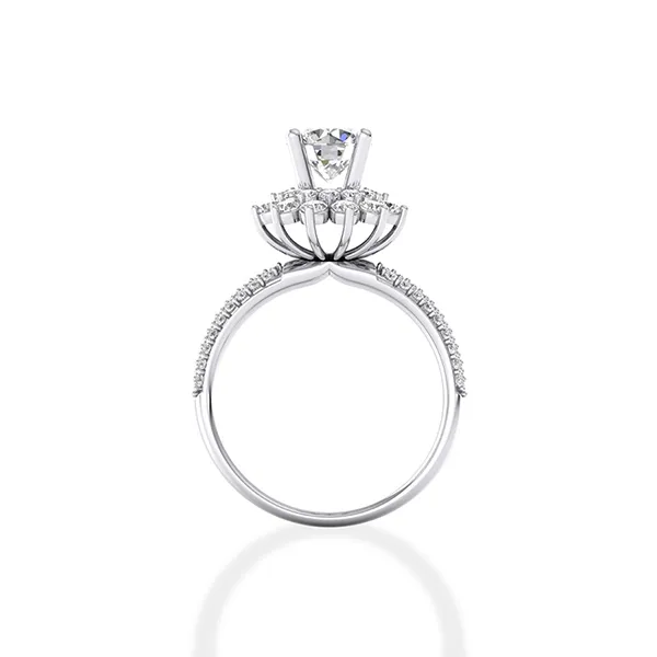 Nhẫn Jemmia Diamond Moissanite Nữ 14K NF2020100520 Vàng Trắng (Giá Chưa Bao Gồm Đá Chủ) - Trang sức - Vua Hàng Hiệu