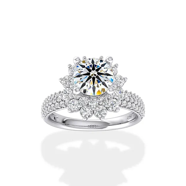 Nhẫn Jemmia Diamond Moissanite Nữ 14K NF2020100520 Vàng Trắng (Giá Chưa Bao Gồm Đá Chủ) - Trang sức - Vua Hàng Hiệu