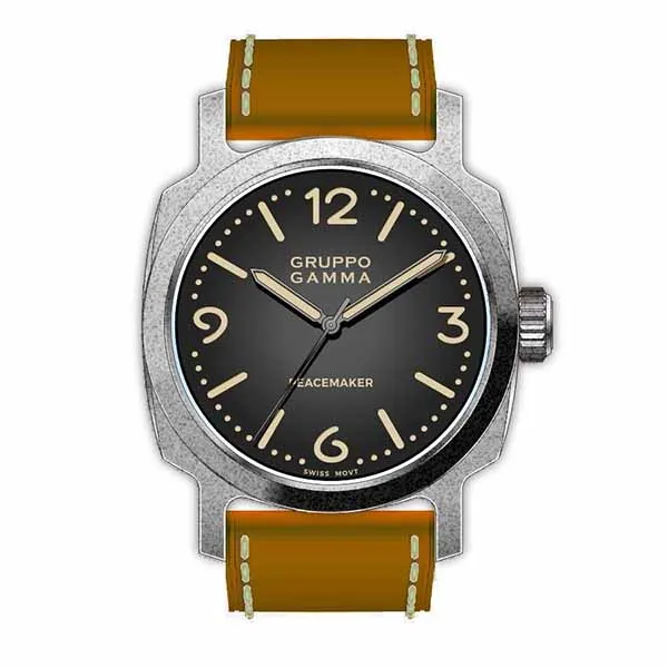 Đồng Hồ Nam Gruppo Gamma PA-03 Màu Xám Đen