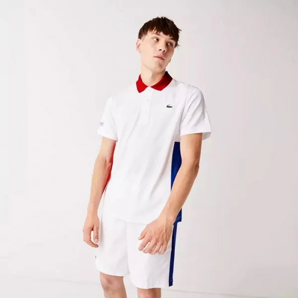 Áo Polo Lacoste Sport Colourblock Mesh Breathable Pique Tennis Shirt DH2053 GT3 Màu Trắng Size L - Thời trang - Vua Hàng Hiệu