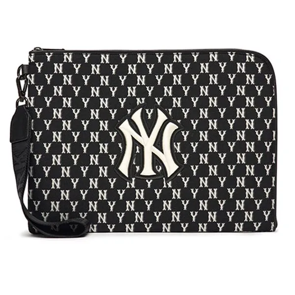 Túi MLB Monogram Digital Device Pouch M New York Yankees 3APOM012N-50BKS Màu Đen