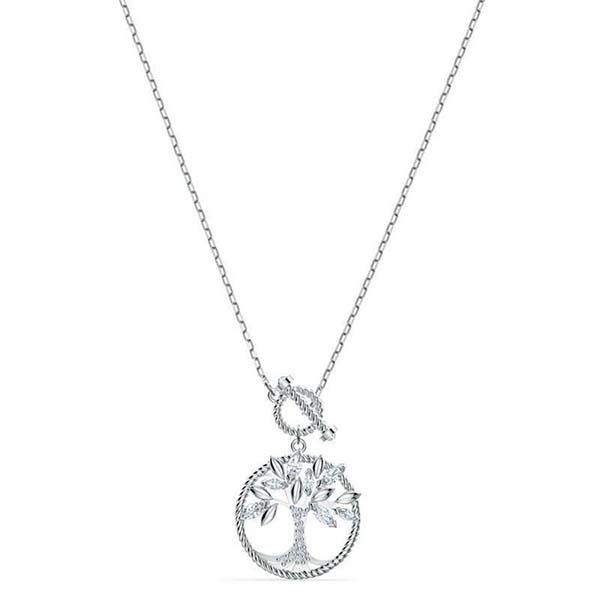 Dây Chuyền Swarovski Symbolic Tree Of Life Necklace, White, Rhodium Plated Màu Bạc - 3