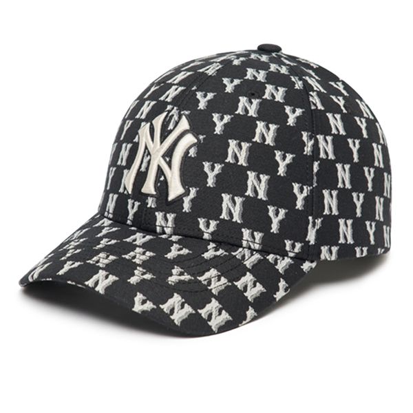 Mũ MLB Monogram Ball Cap New York Yankees 3ACPFF02N-50BKS Ss2022 Màu Đen - 3