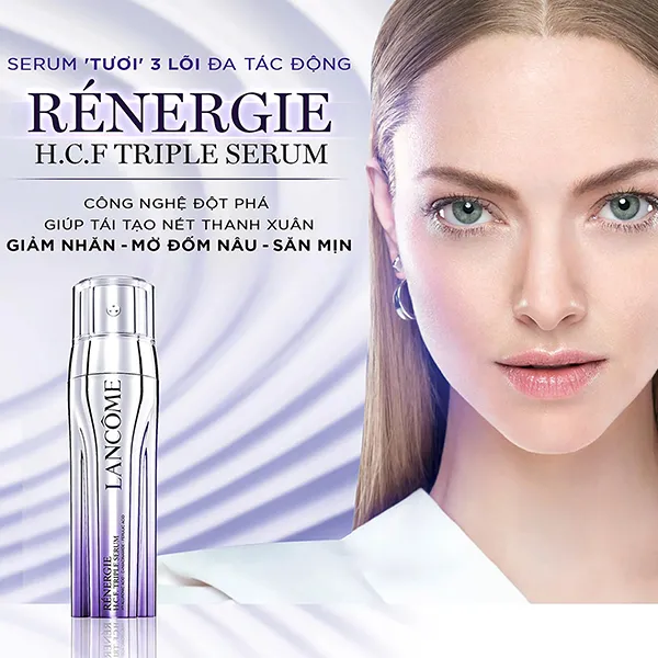 Serum Hỗ Trợ Giảm Nhăn, Mờ Đốm Nâu, Săn Mịn Lancôme Rénergie H.C.F. Triple Serum 50ml