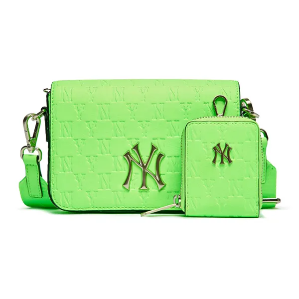 Túi Đeo Chéo MLB Mini Monogram Embo New York Yankees 3ACRS032N-50GNN Màu Xanh Green