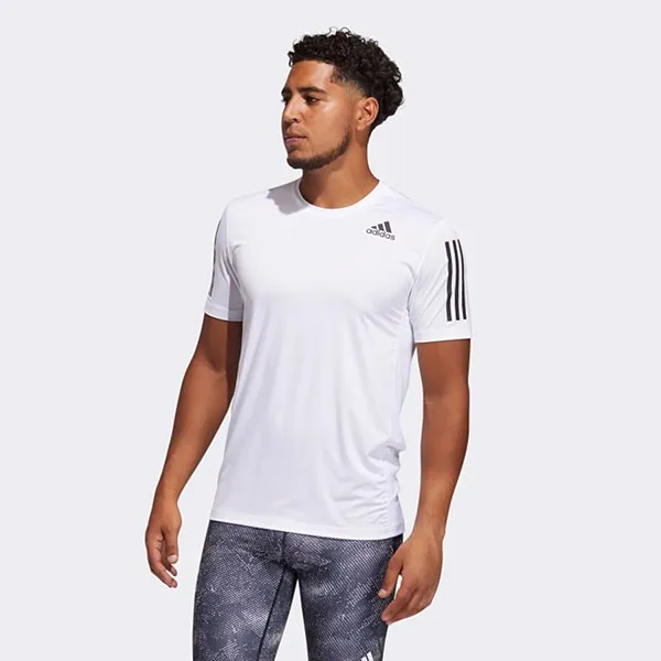 Áo Thun Ôm Adidas 3 Sọc Techfit Tshirt Màu Trắng