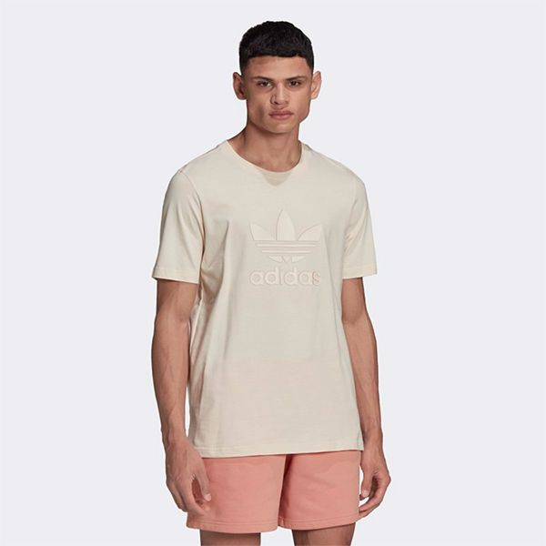 Áo Thun Nam Adidas Graphic Trefoil Series Tshirt Màu Trắng Đục Size S - 3
