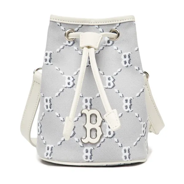 Túi Đeo Chéo Dây Rút MLB Monogram Diamond 3ABMS022N-43GRS Màu Ghi Xám - Túi xách - Vua Hàng Hiệu
