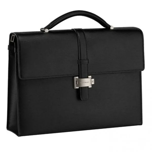 Cặp Montblanc 4810 Westside Briefcase Single Gusset 114678 Màu Đen