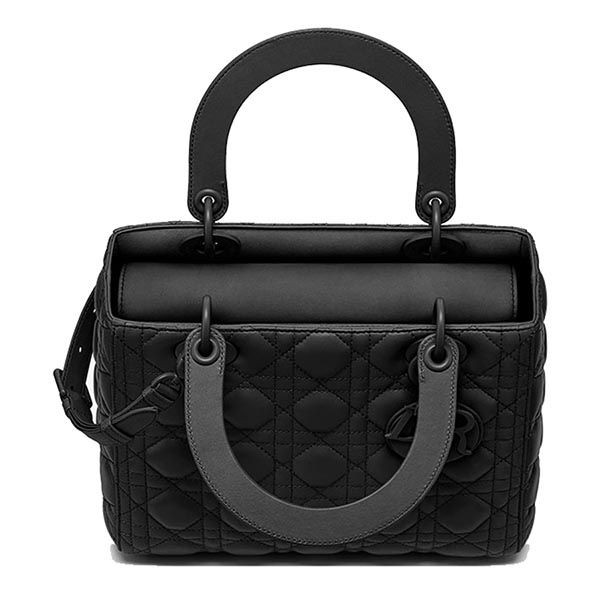 Túi Xách Dior Small Matte Lady Chain Bag Cannage Quilt Calfskin Màu Đen - 5