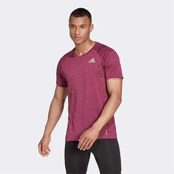 Áo Thun Nam Adidas Tshirt Chạy Bộ Màu Đỏ Thẫm - Thời trang - Vua Hàng Hiệu