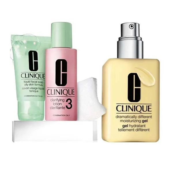 Bộ Chăm Sóc Da Dành Cho Da Dầu Clinique Great Skin, Great Deal Set for Combination Oily Skin - Mỹ phẩm - Vua Hàng Hiệu