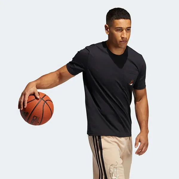 Áo Thun Adidas Dame Avatar Pocket Tee Tshirt Màu Đen - Thời trang - Vua Hàng Hiệu