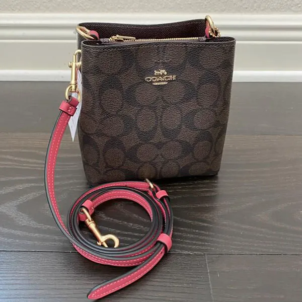 Túi Đeo Chéo Coach Mini Town Bucket C7269 Màu Nâu Đen