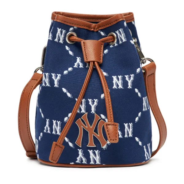 Túi Đeo Chéo Dây Rút MLB Monogram Diamond 3ABMS022N-50NYL Màu Xanh Navy