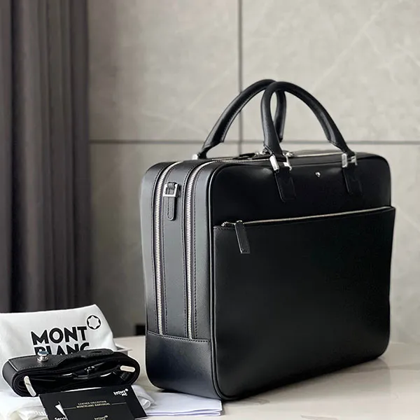 Cặp Xách Tay Montblanc Messenger Bag, Black Màu Đen
